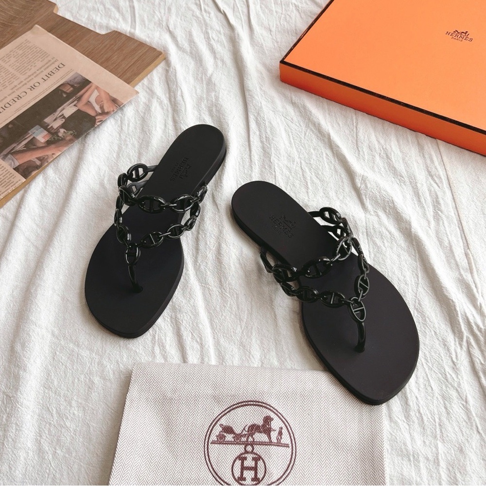 Hermes women's slippers - Picture 2 of 8